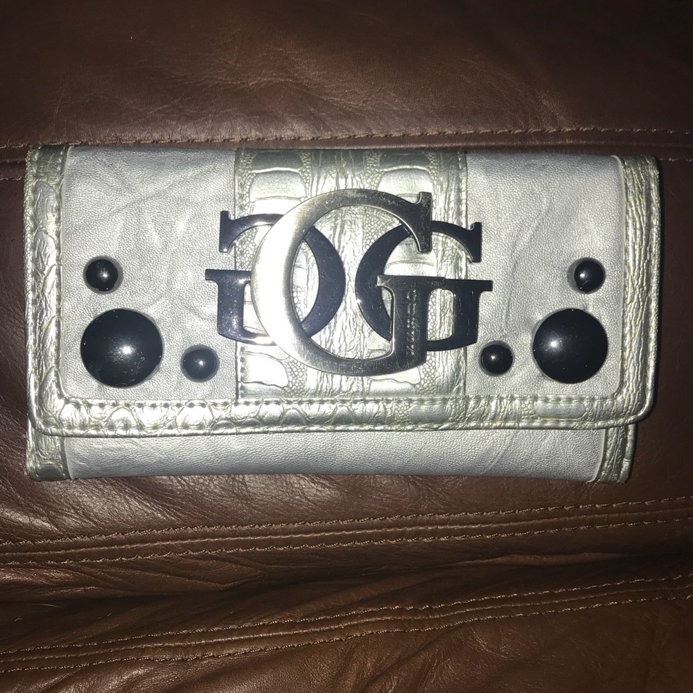Silver Guess Wallet